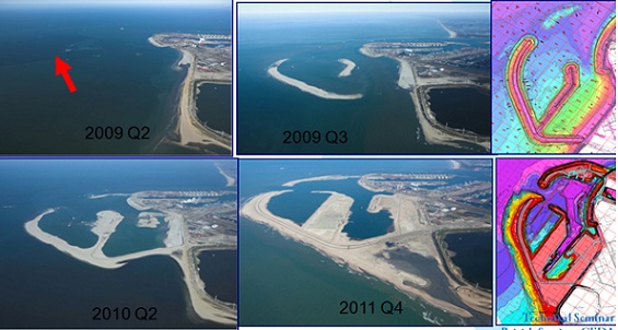 Hà Lan sử dụng gió và dòng hải lưu để xây dựng cảng biển