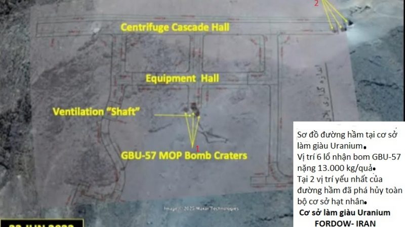 Vì sao cơ sở làm giàu uranium Fordow  bị phá hủy nhưng không có phóng xạ ?        KS. Doãn Mạnh Dũng