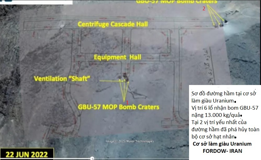 Vì sao cơ sở làm giàu uranium Fordow bị phá hủy nhưng không có phóng xạ ? KS. Doãn Mạnh Dũng